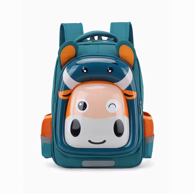 3D Cartoon Green Backpack