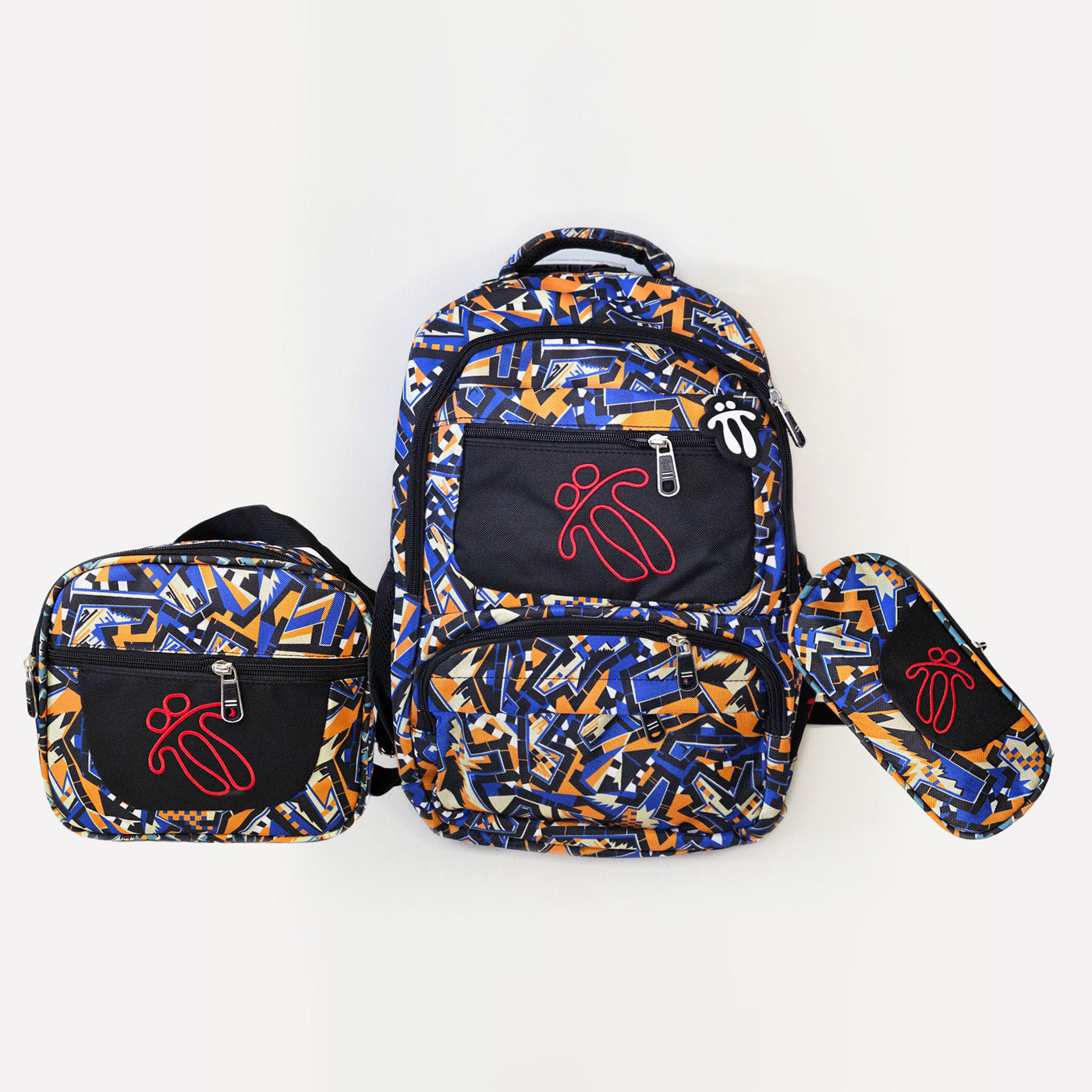 Totto Orange and Blue 3 Pieces Set