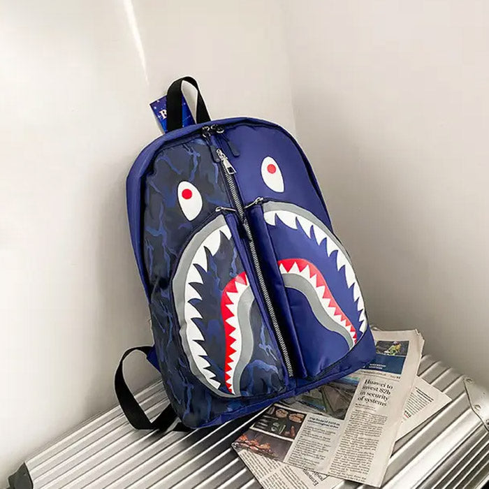 bape shark backpack leather Bape Shark Backpack – Flippeez