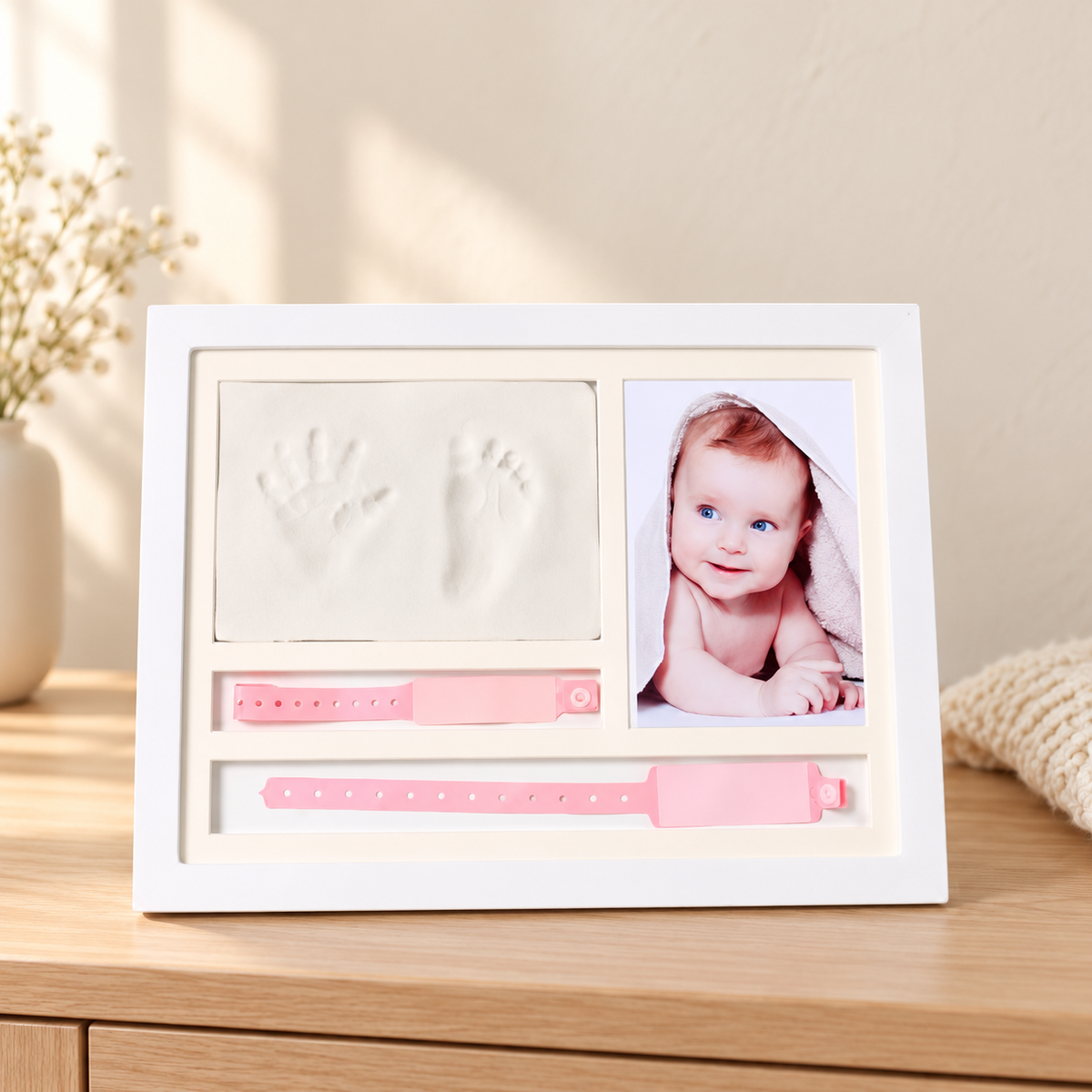 Hand and Footprint Clay Photo Frame Kit