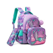 Mermaid 3 Pieces Backpack