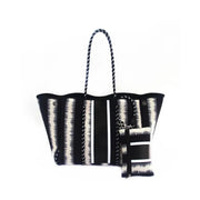 Neoprene Beach Bag - Black and White