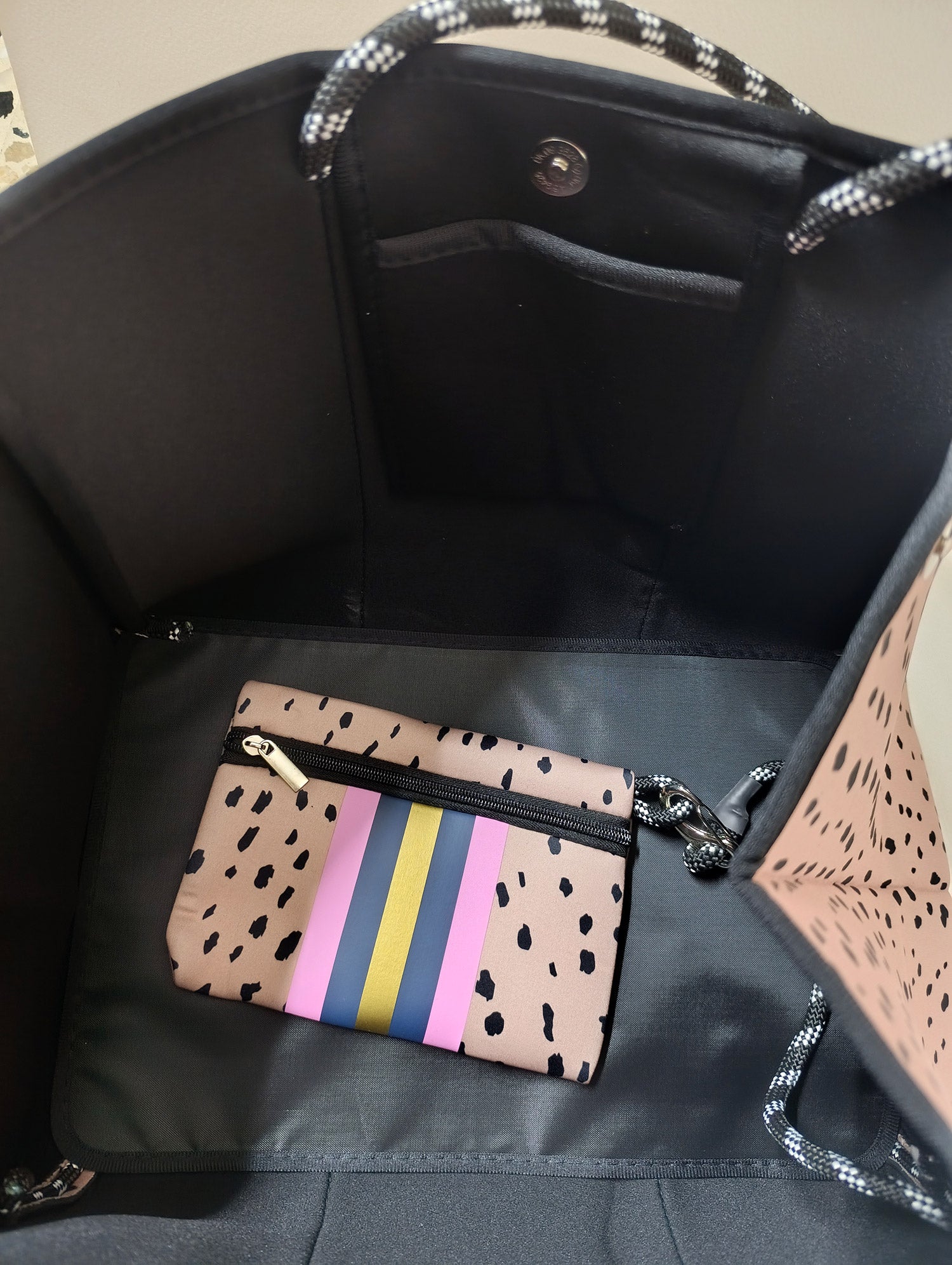 Neoprene Beach Bag - Light Pink