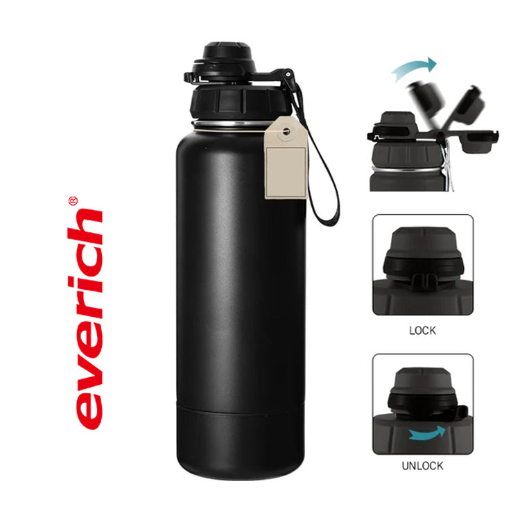 Everich Vacuum Insulated Bottle with Storage