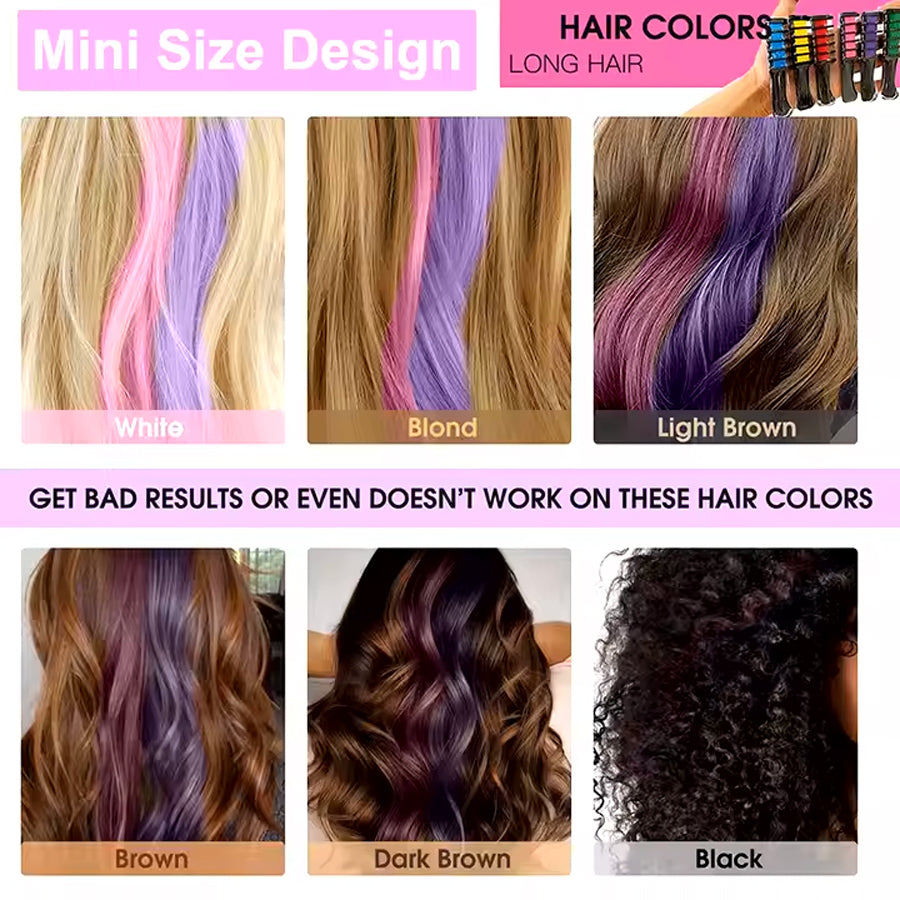 Hair Color Chalk Comb