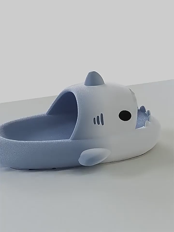 Load video: Adult Shark Slippers