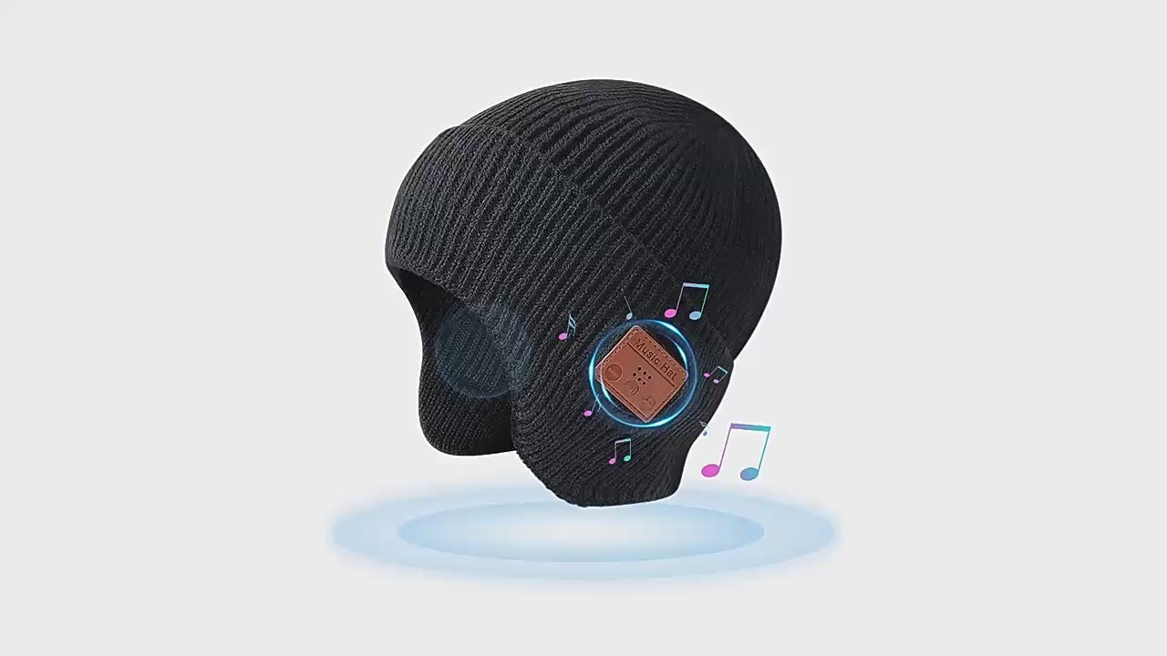 Load video: Bluetooth Beanie Hat
