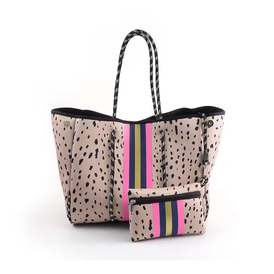 Neoprene Beach Bag - Light Pink